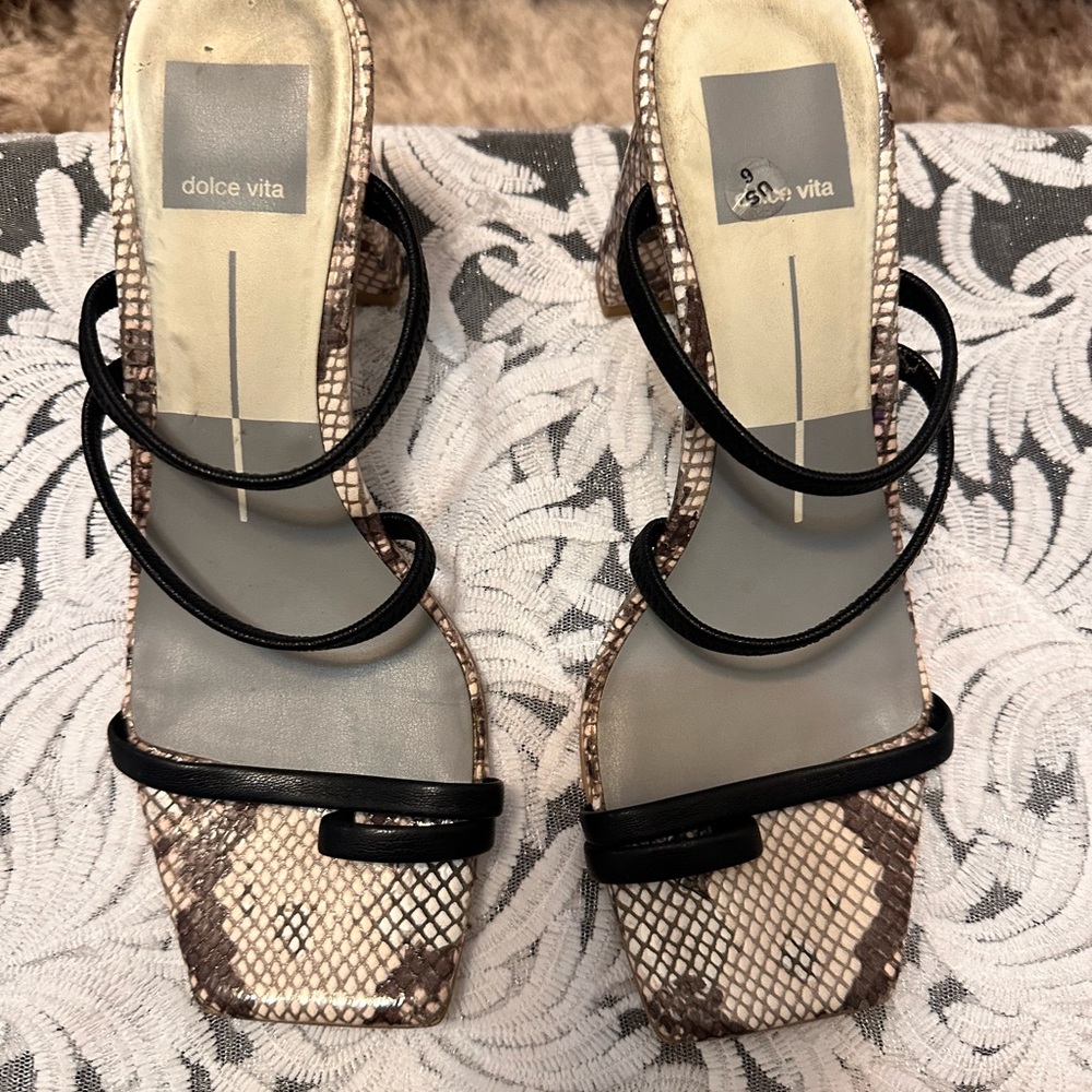 Chic Snake Skin Dolce Vita Sandal